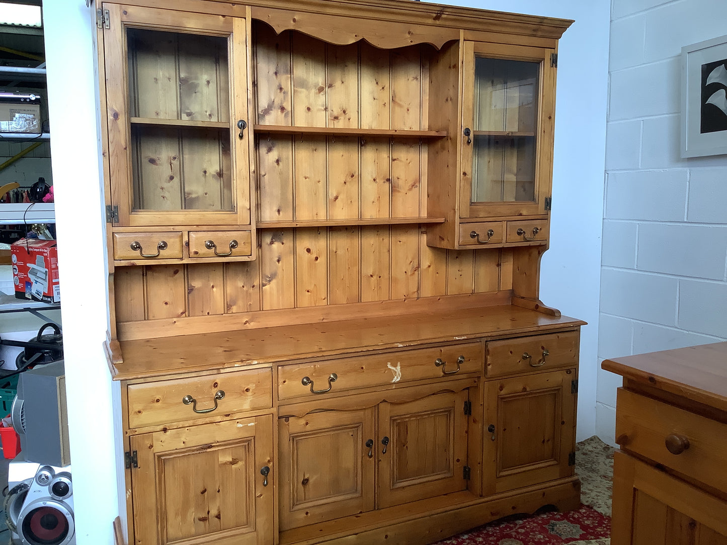Pine wall unit