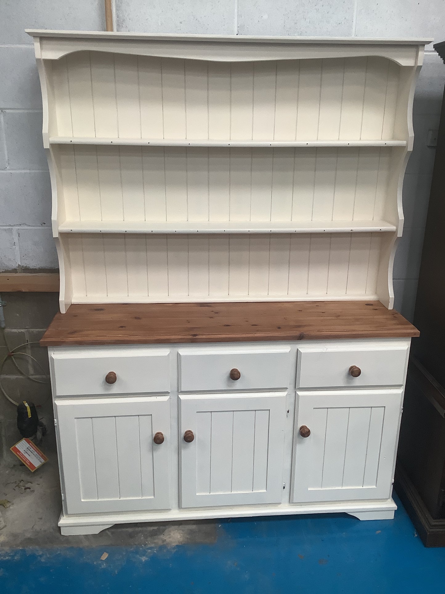 Pine hand painted dresser