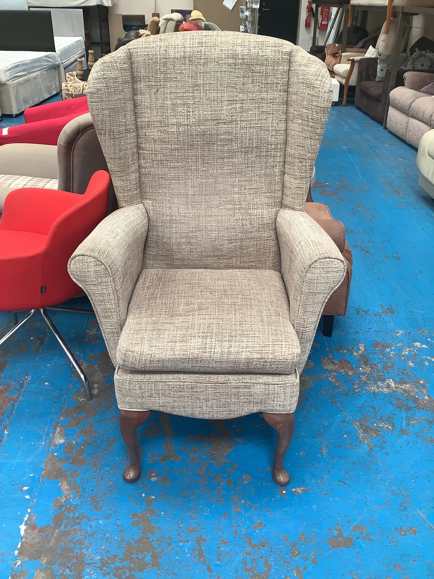 Wingback armchair