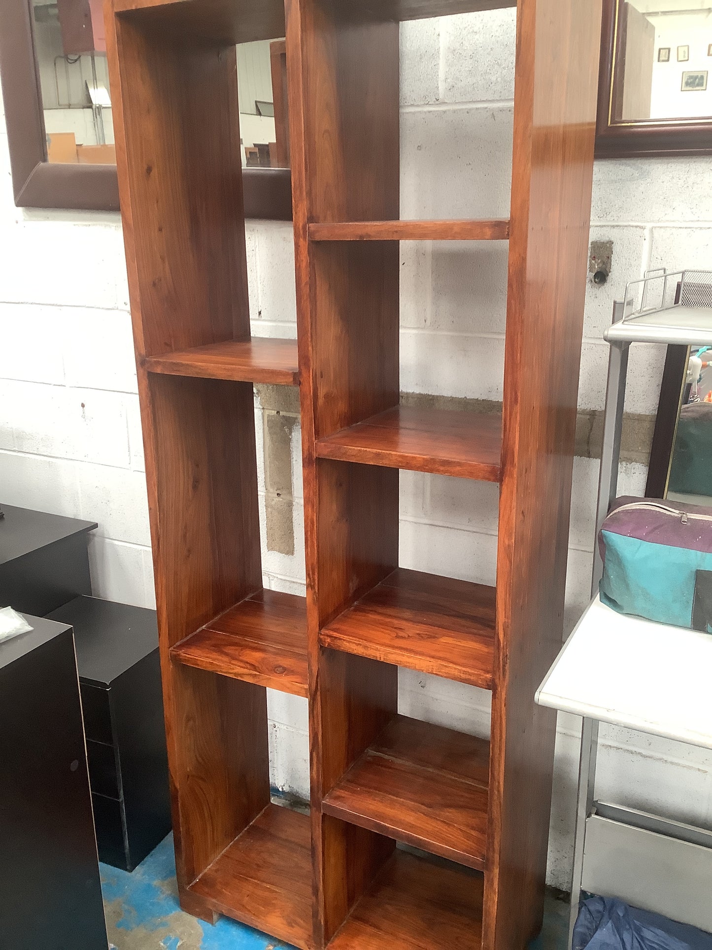 Solid wood bookcase