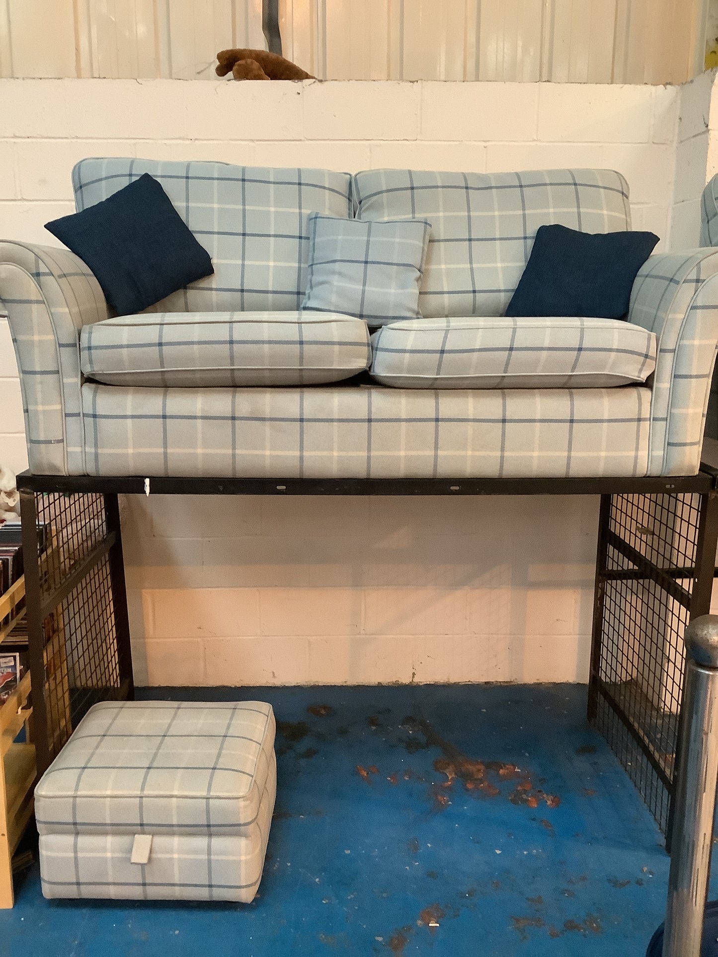 2 x 2 seater and pouffee