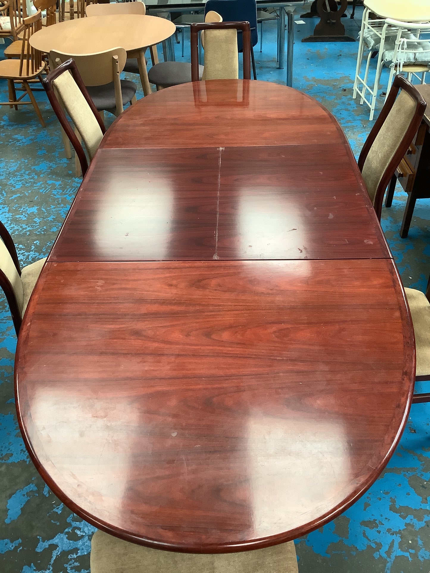 Skovby rosewood dining table