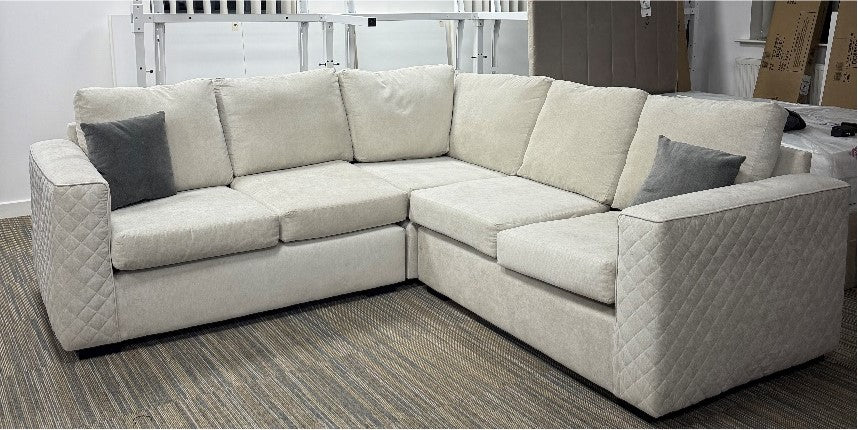 Lucy Sofa Collection Large Corner Sofa - in cream
