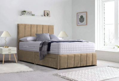 Saville Bed with 2 x Bottom End Drawers and Orthopaedic Mattress