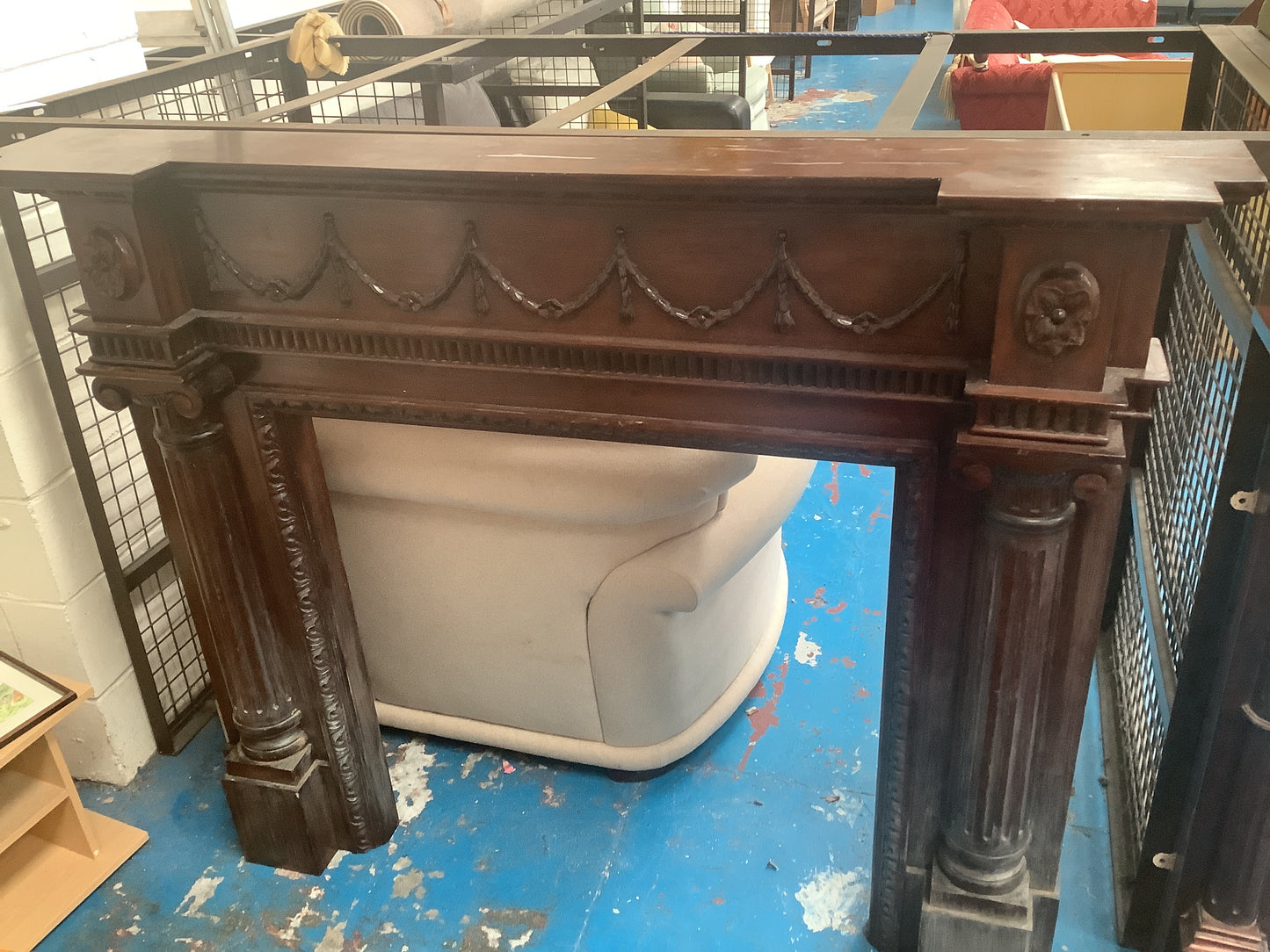 Edwardian replica fire surround