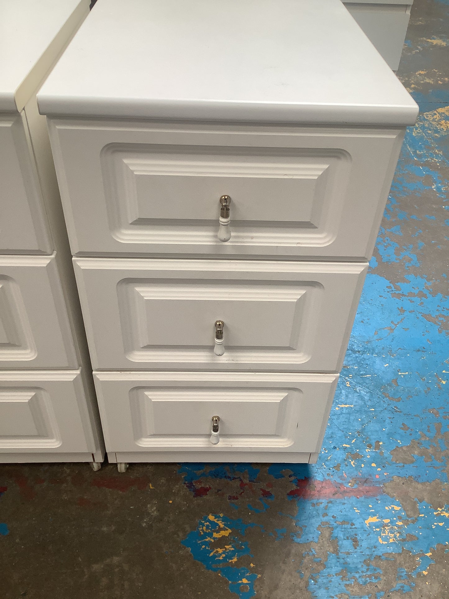 White bedside cabinet
