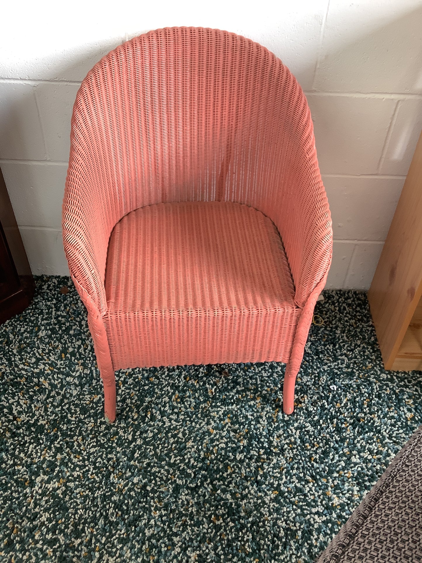 Pink Woven Chair