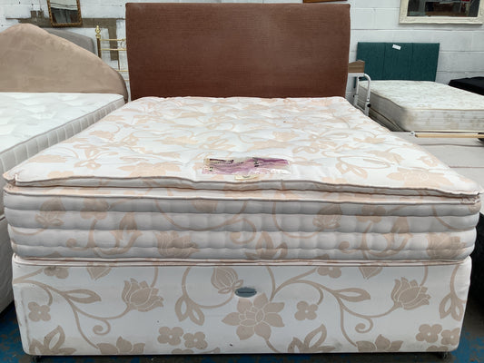 King size bed and headboard