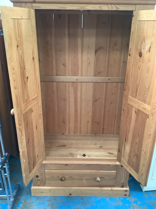 Pine double wardrobe