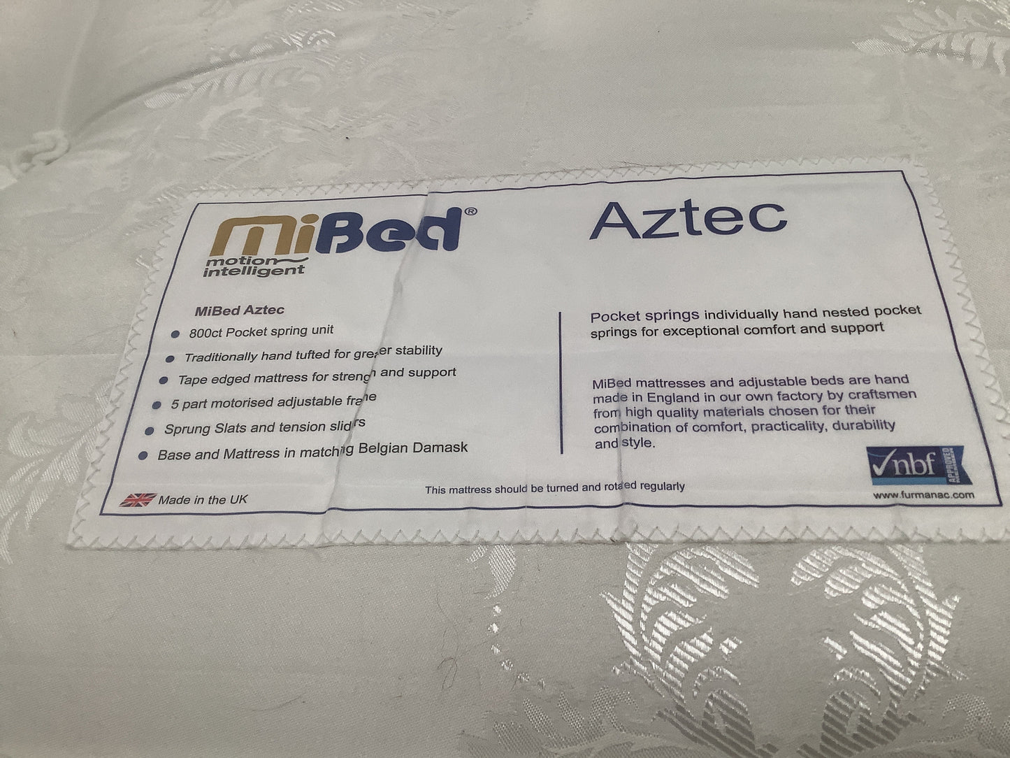 Pocket spring single mattress