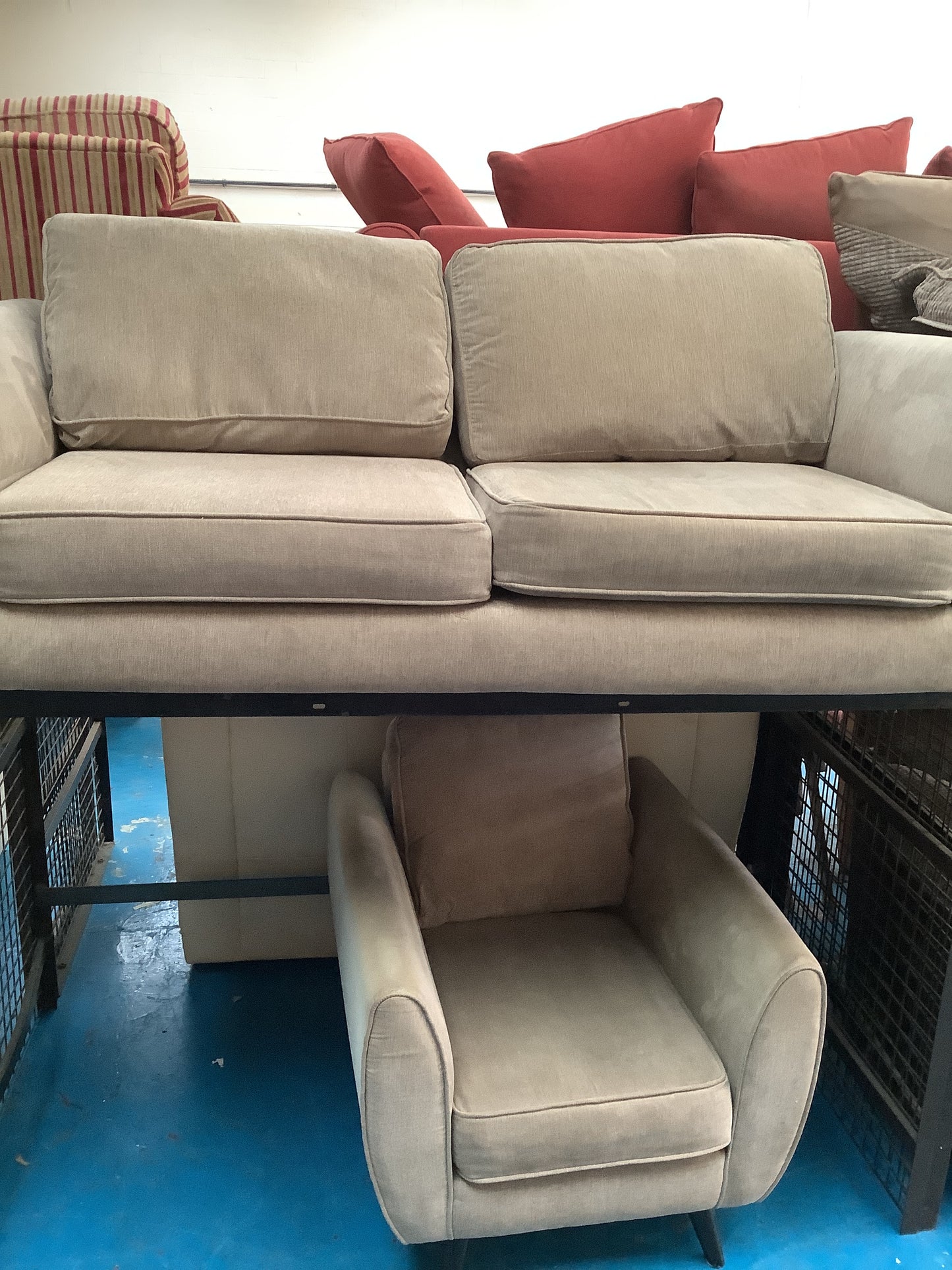 Sofa and armchair