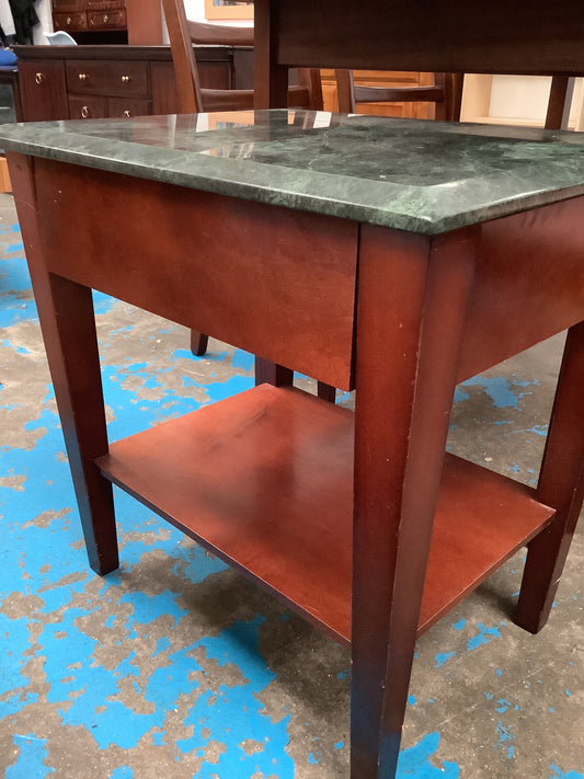 Side Table with Marble Top