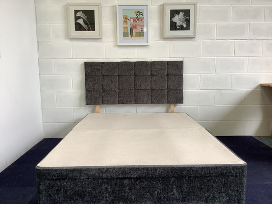 Double bed base and headboard