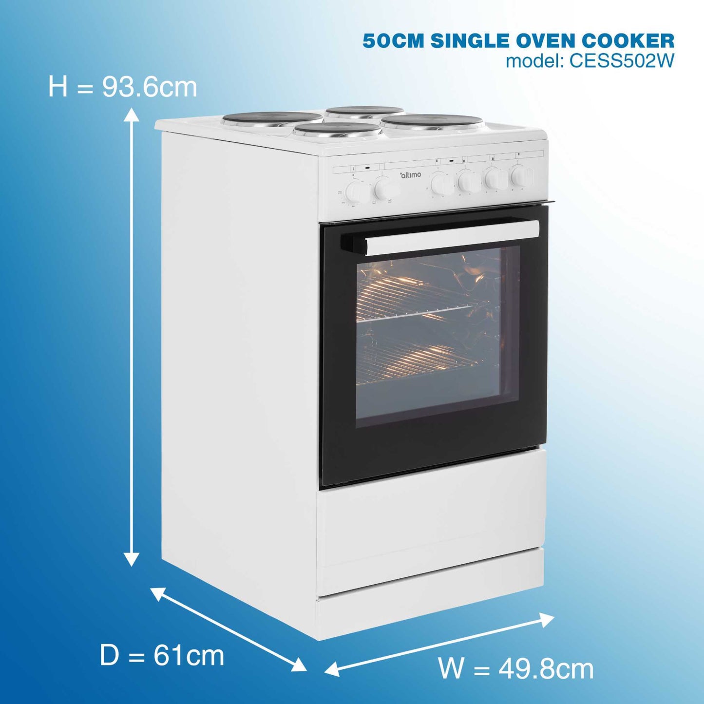 Cooker electric 50cm
