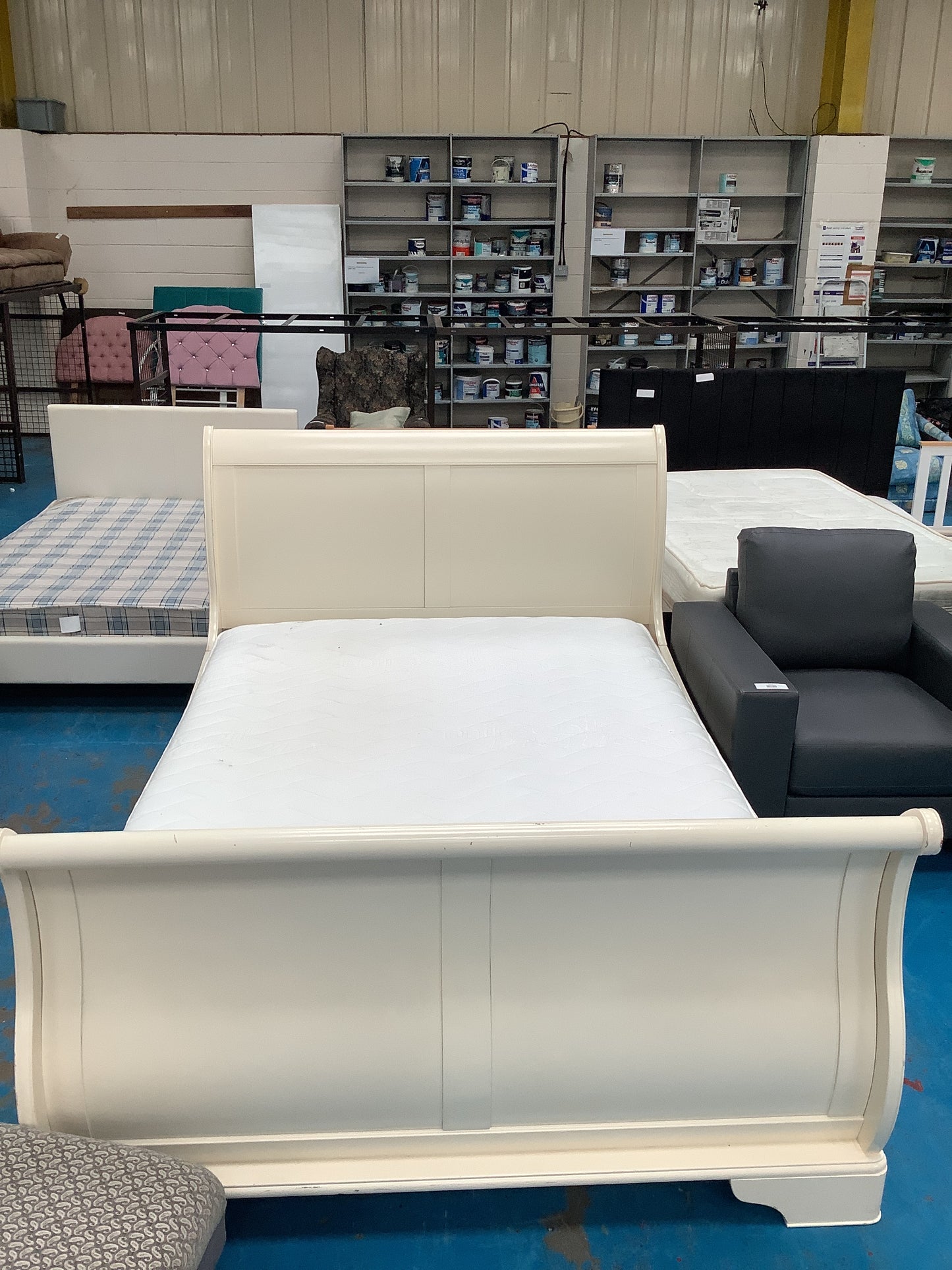 King size bed and mattress