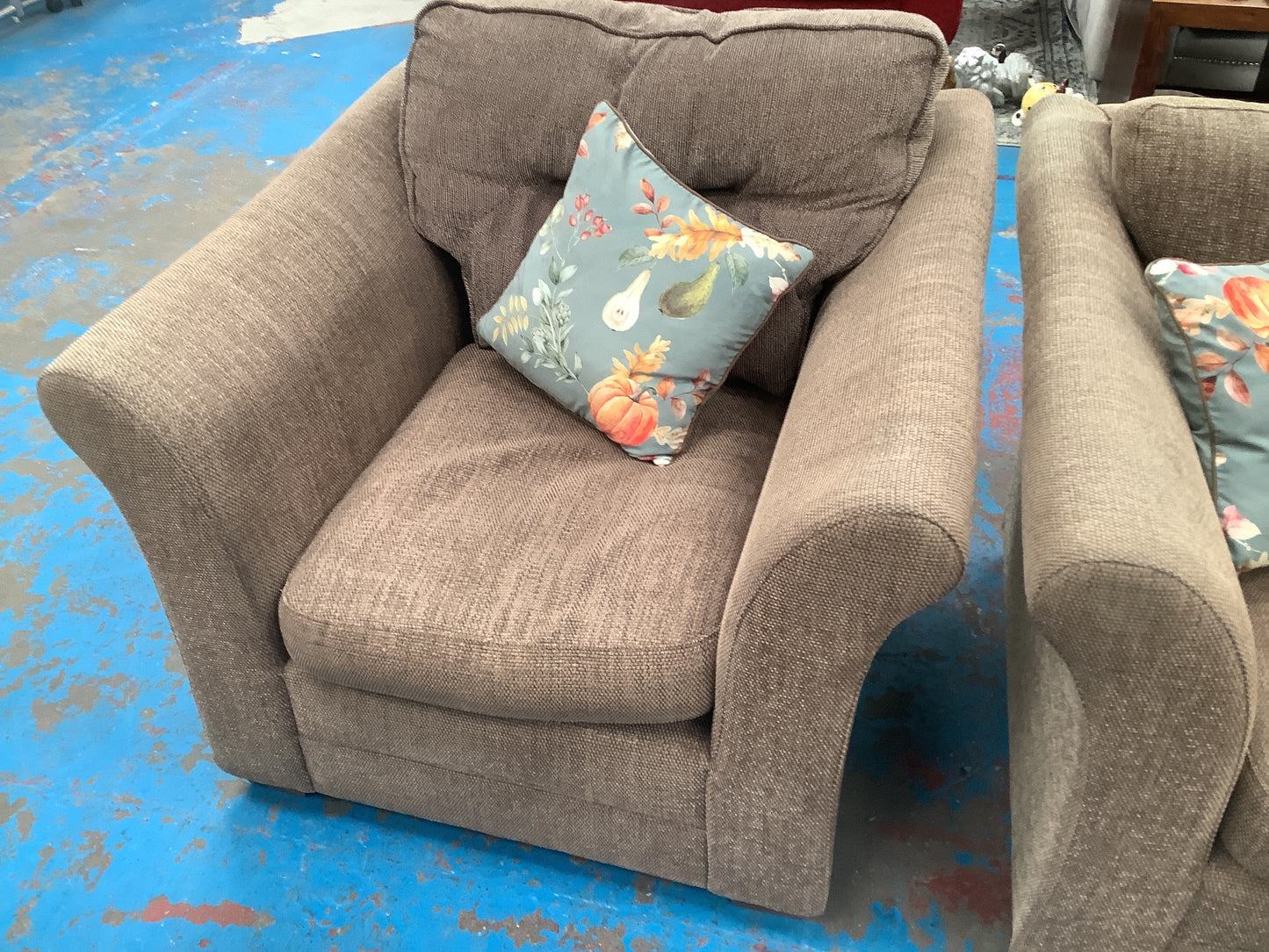 3 seater, 2 seater and armchair