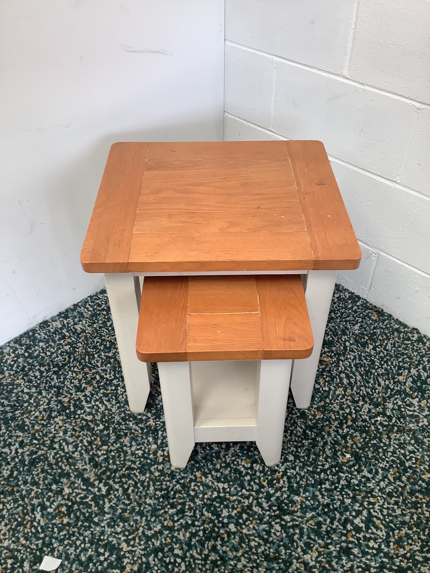 Oak nest of tables