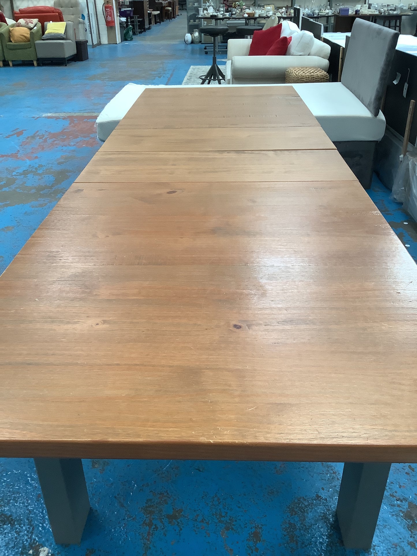 Large oak dining table