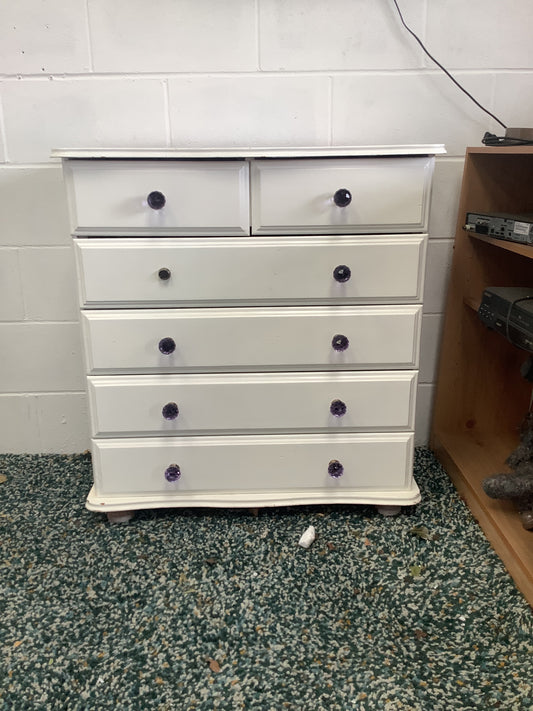 White drawers