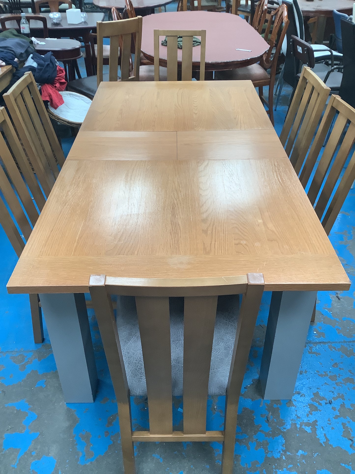Dining table and 6 chairs