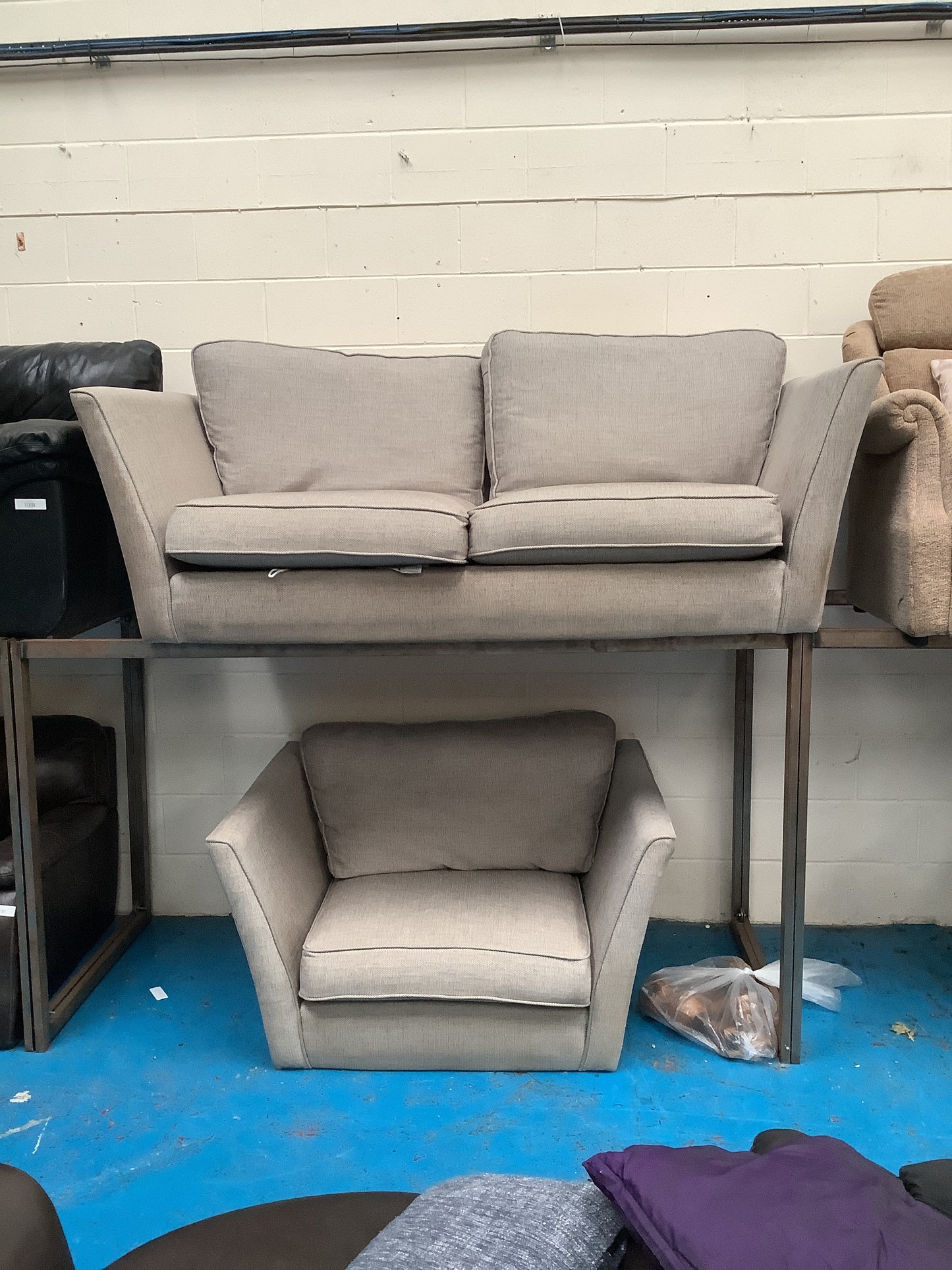 2 seater sofa and armchair