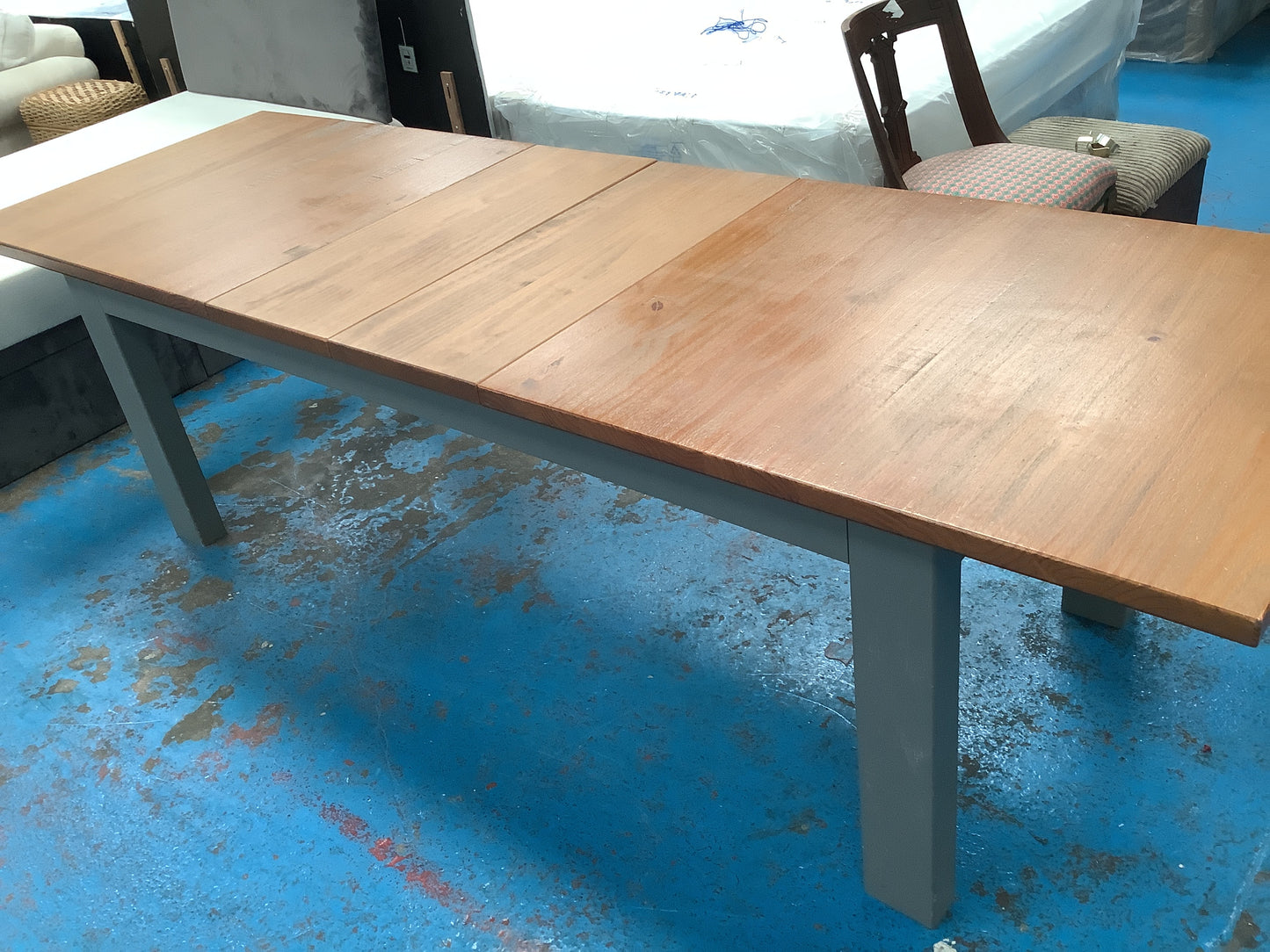 Large oak dining table