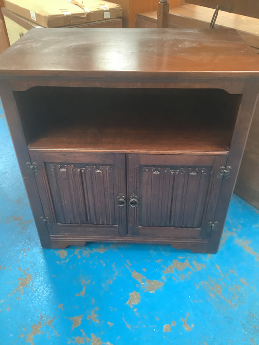 Dark oak TV stand