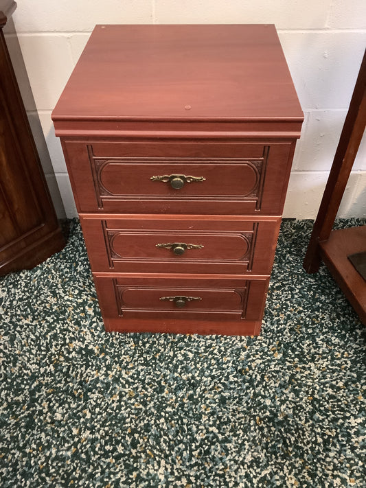 Bedside Drawers with Glass Top