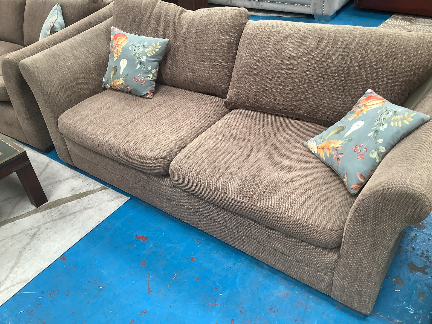 3 seater, 2 seater and armchair