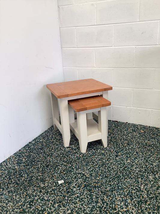 Oak nest of tables