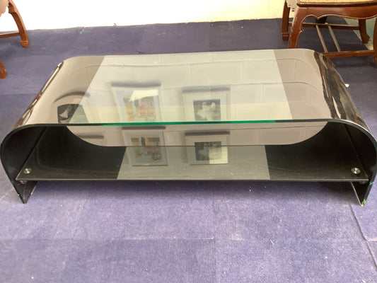 Glass tv stand