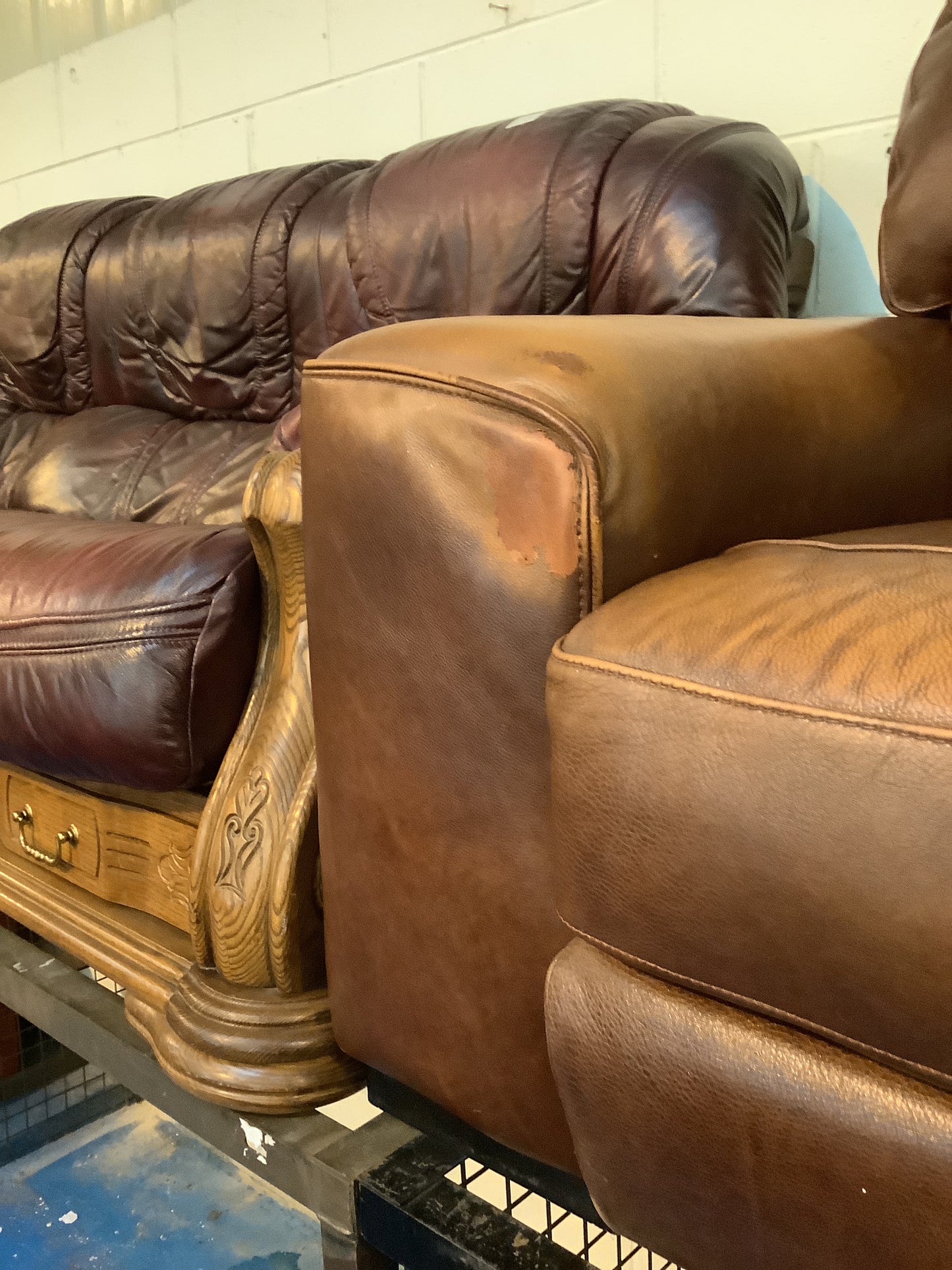 3 seater and armchair