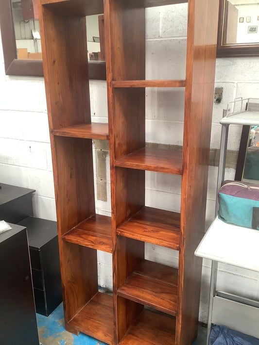 Solid wood bookcase