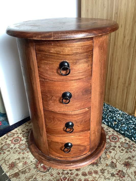 Drum Chest with Iron Handles