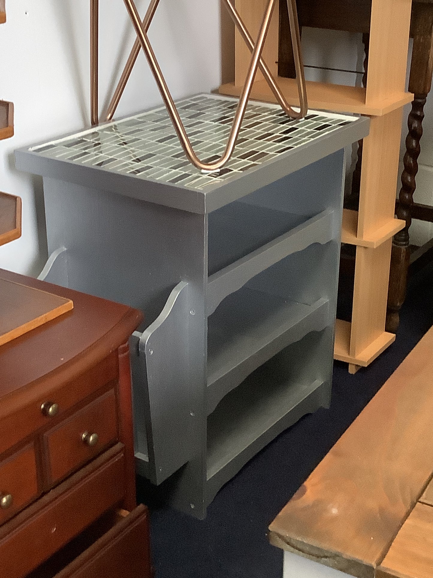 Small gray shelf