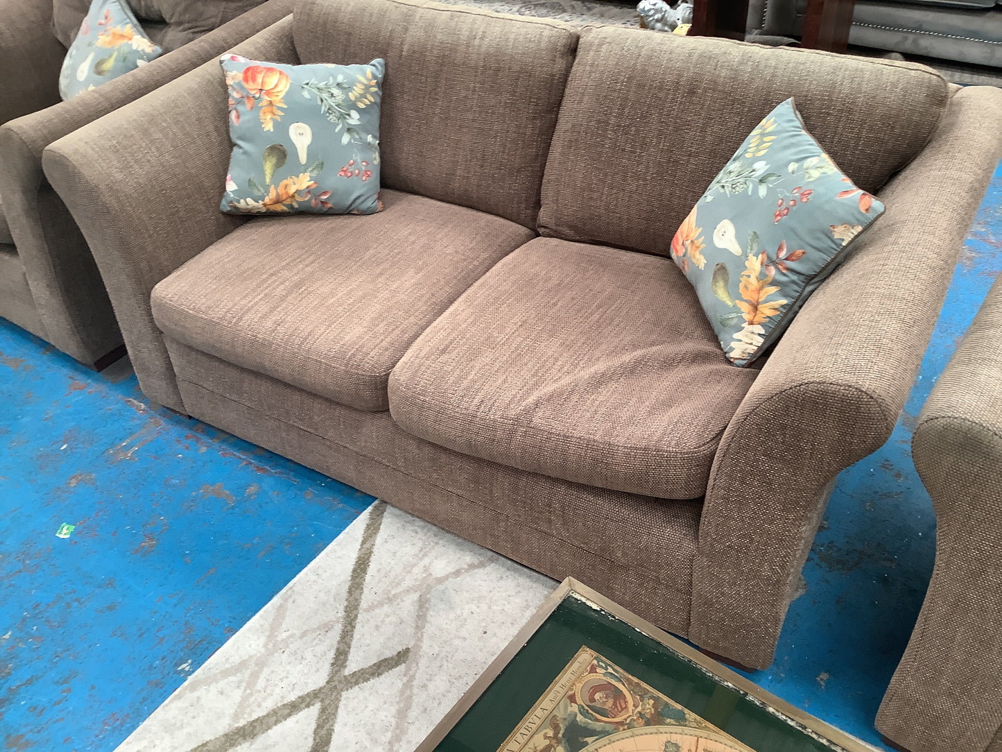 3 seater, 2 seater and armchair