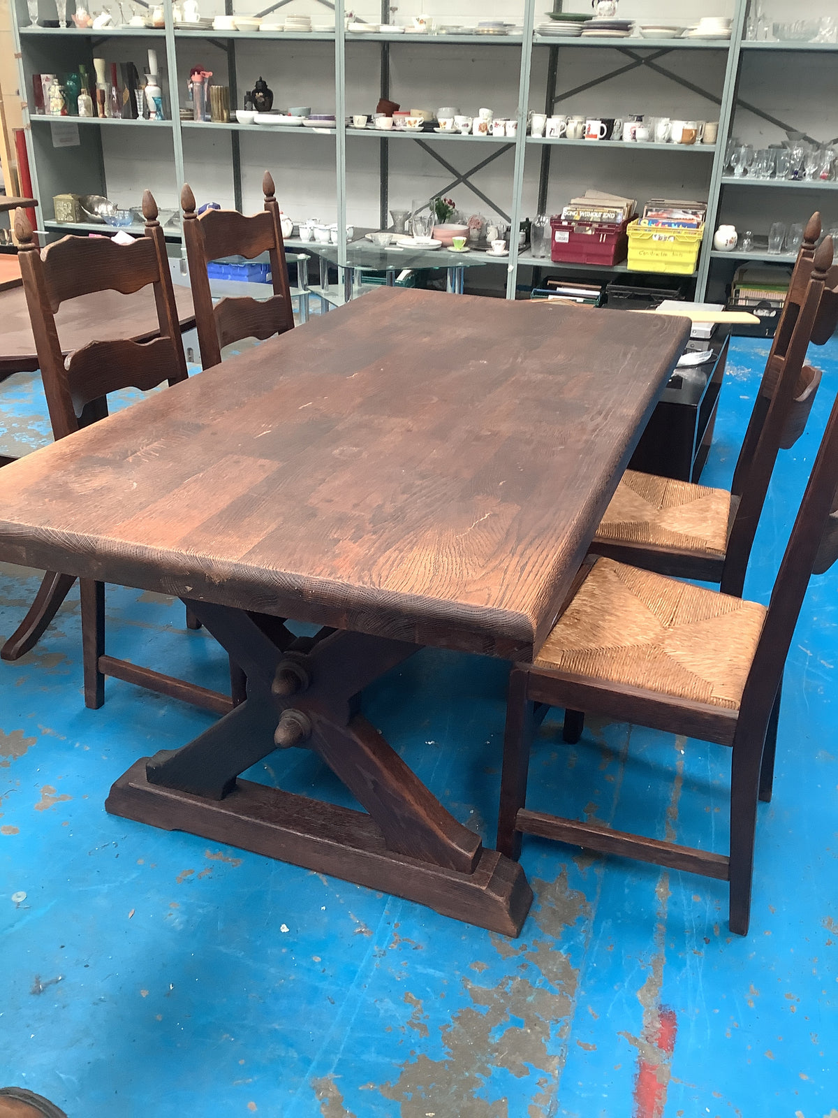 Solid wood Dining table and 4 chairs