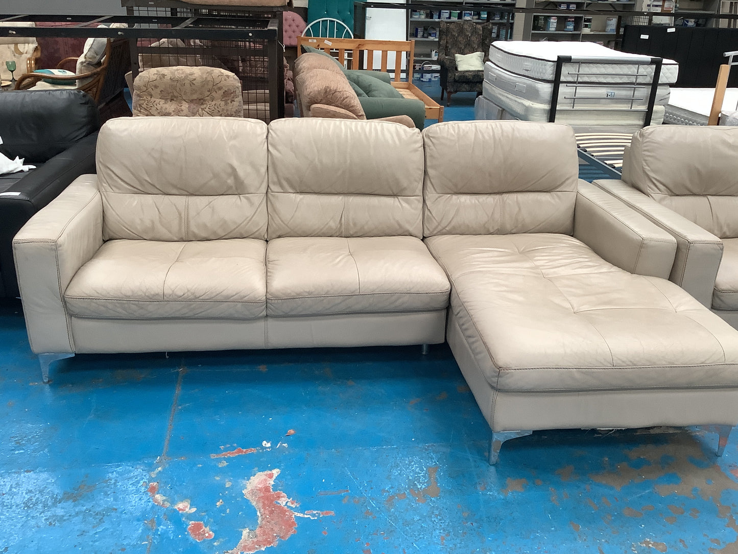 Corner couch and armchair