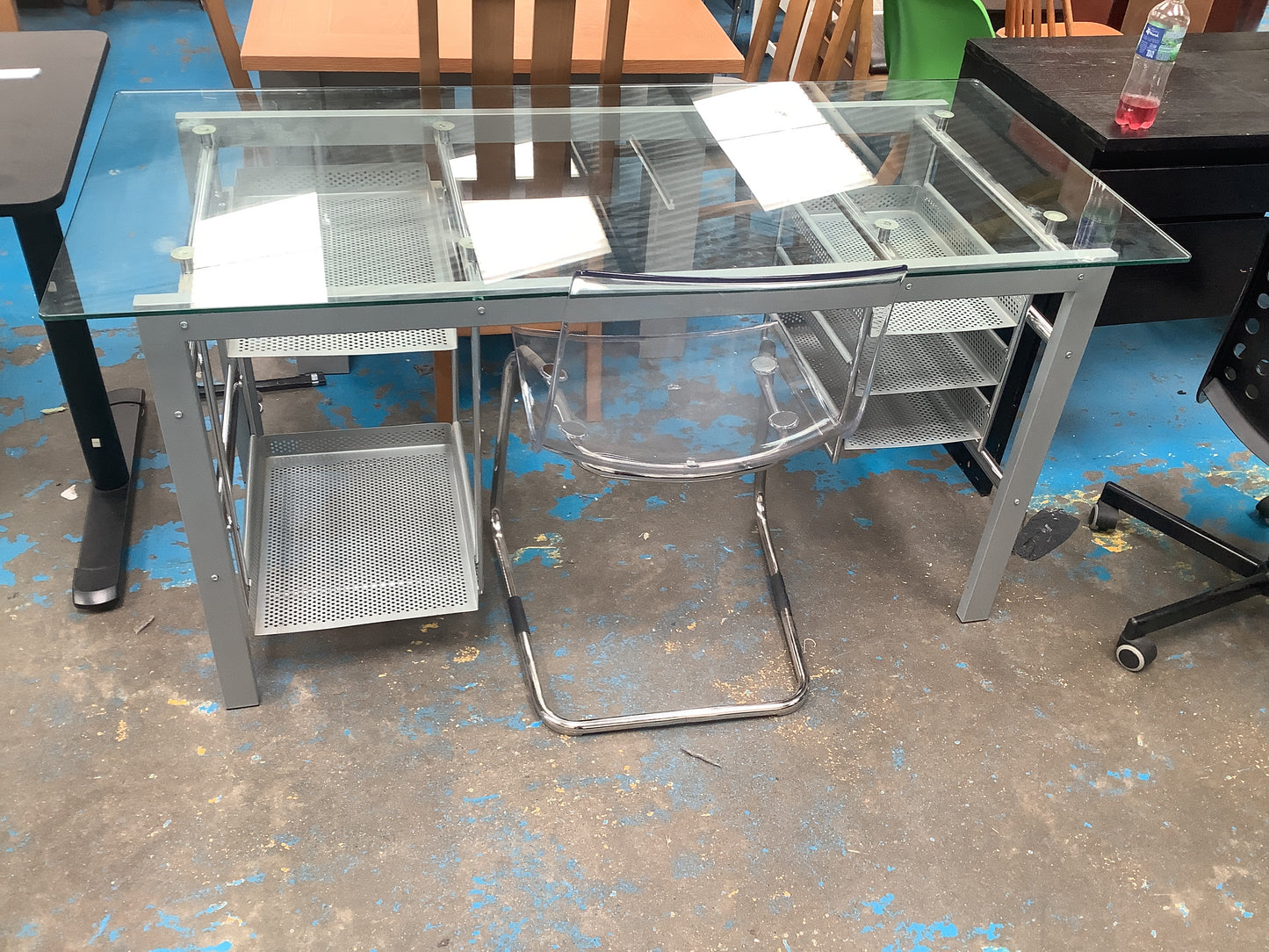 Desk and chair