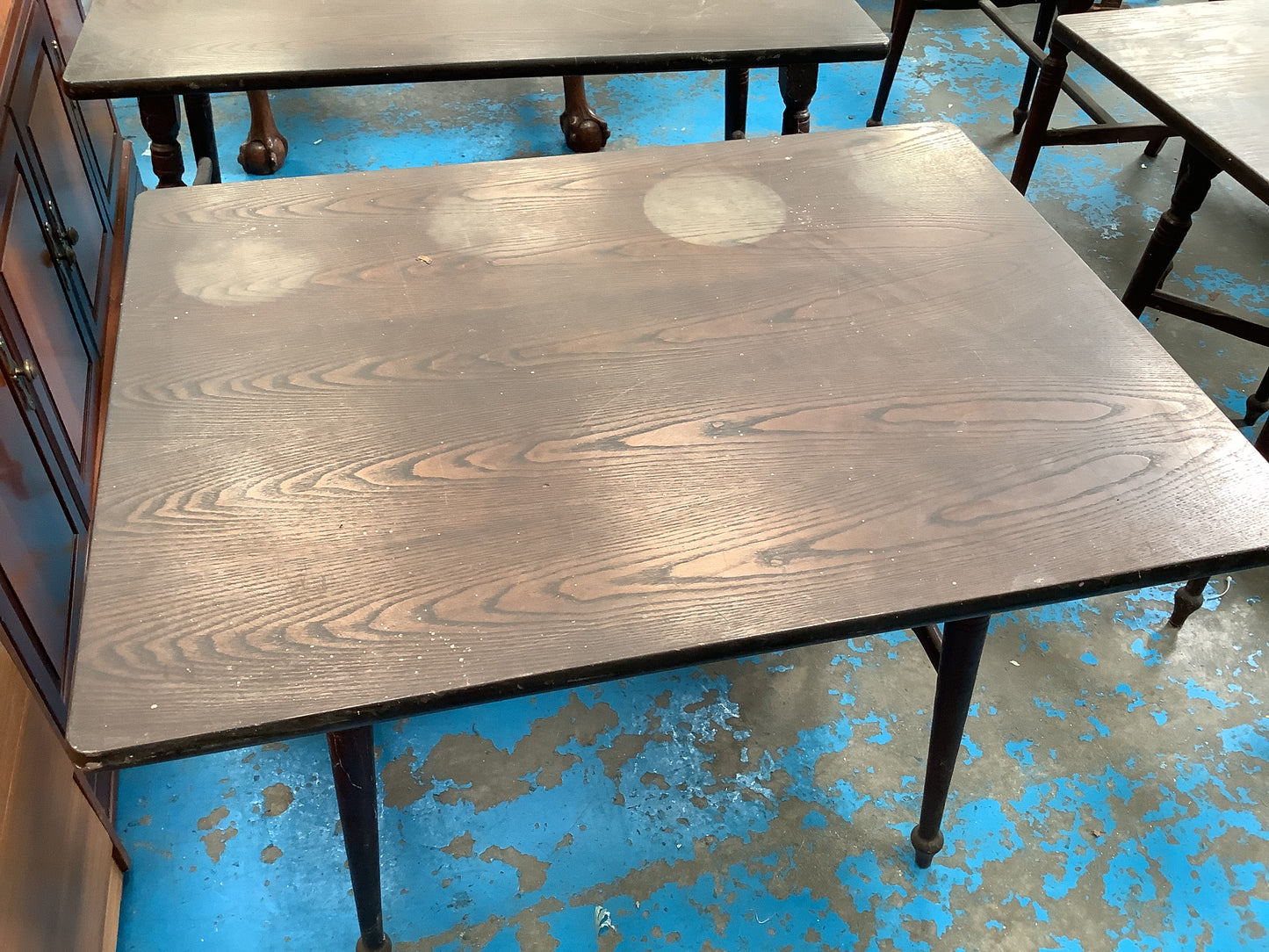 Rectangle pub table.