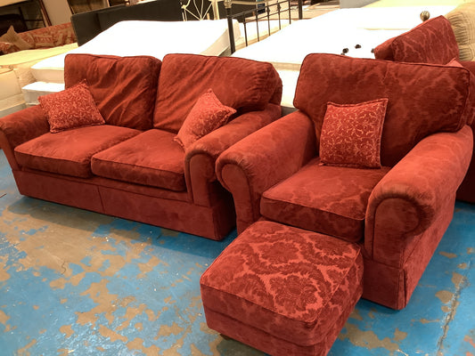 3 seater and 1 armchair